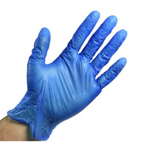 Disposable Blue Vinyl Gloves Lightly Powdered – JPS Medical