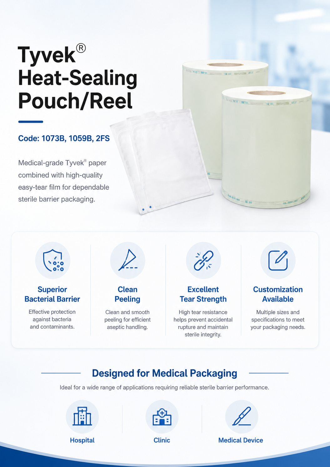 1073B-1059B-2FS_Tyvek-Heat-Sealing-Pouch-Reel detail 1