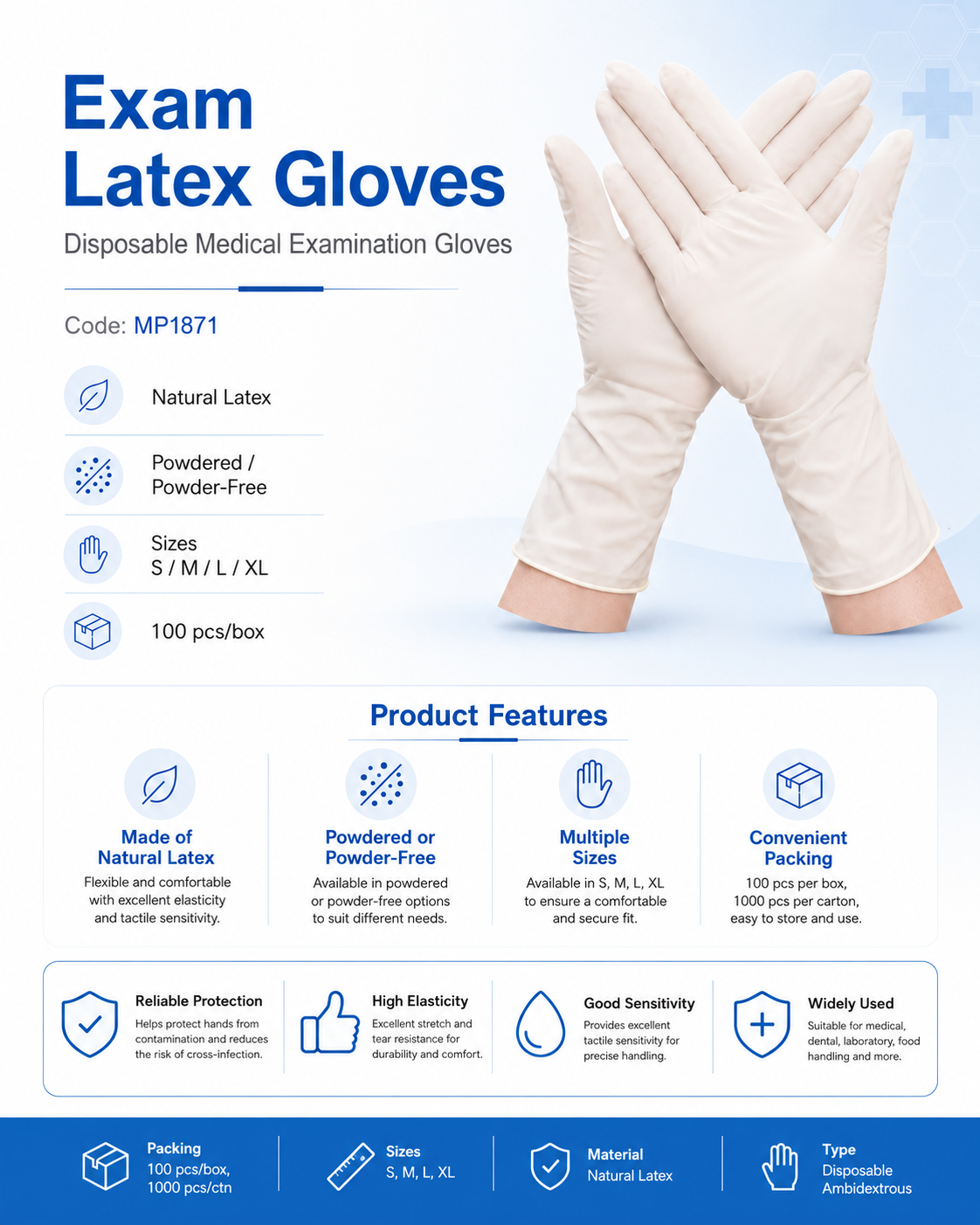 Exam Latex Gloves_MP1871 detail 1