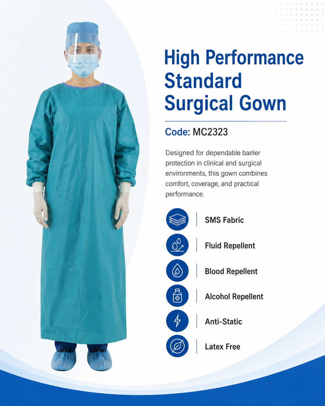 High Performance Standard Surgical Gown_MC2323 detail 1