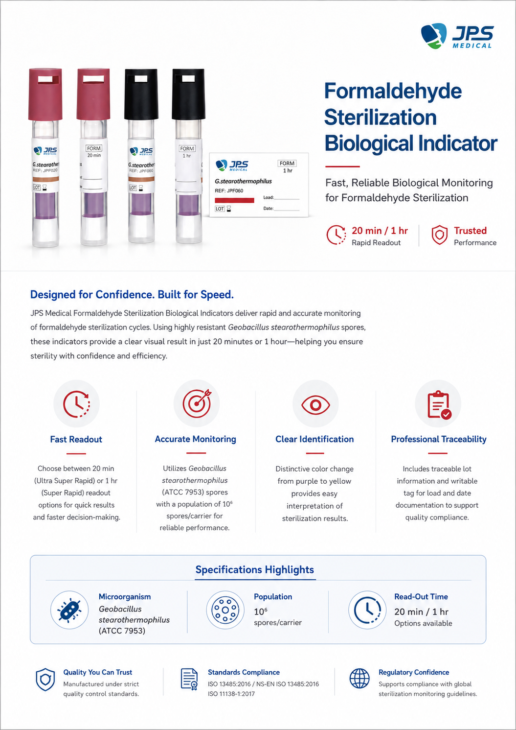 JPF-series_Formaldehyde-Biological-Indicator detail 2