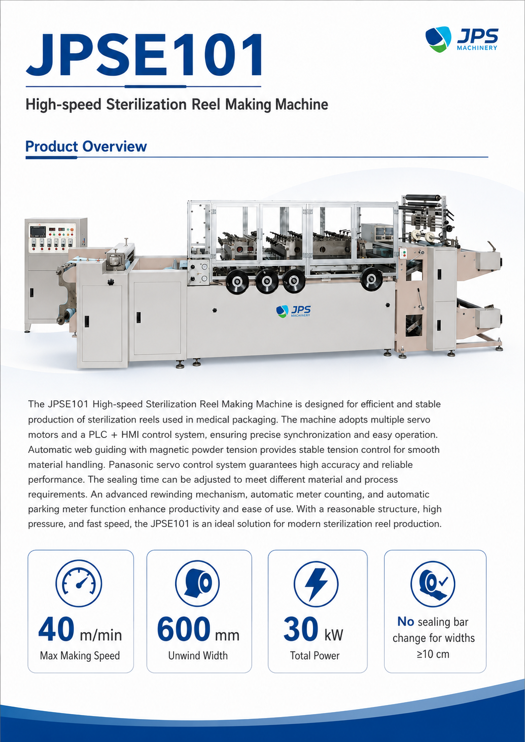 JPSE101_High-speed-Sterilization-Reel-Making-Machine detail 2