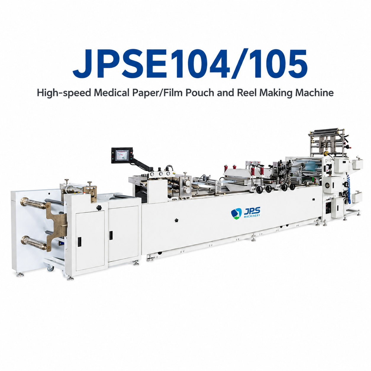 JPSE104-105_High-speed-Medical-Paper-film-Pouch-and-Reel-Making-Machine