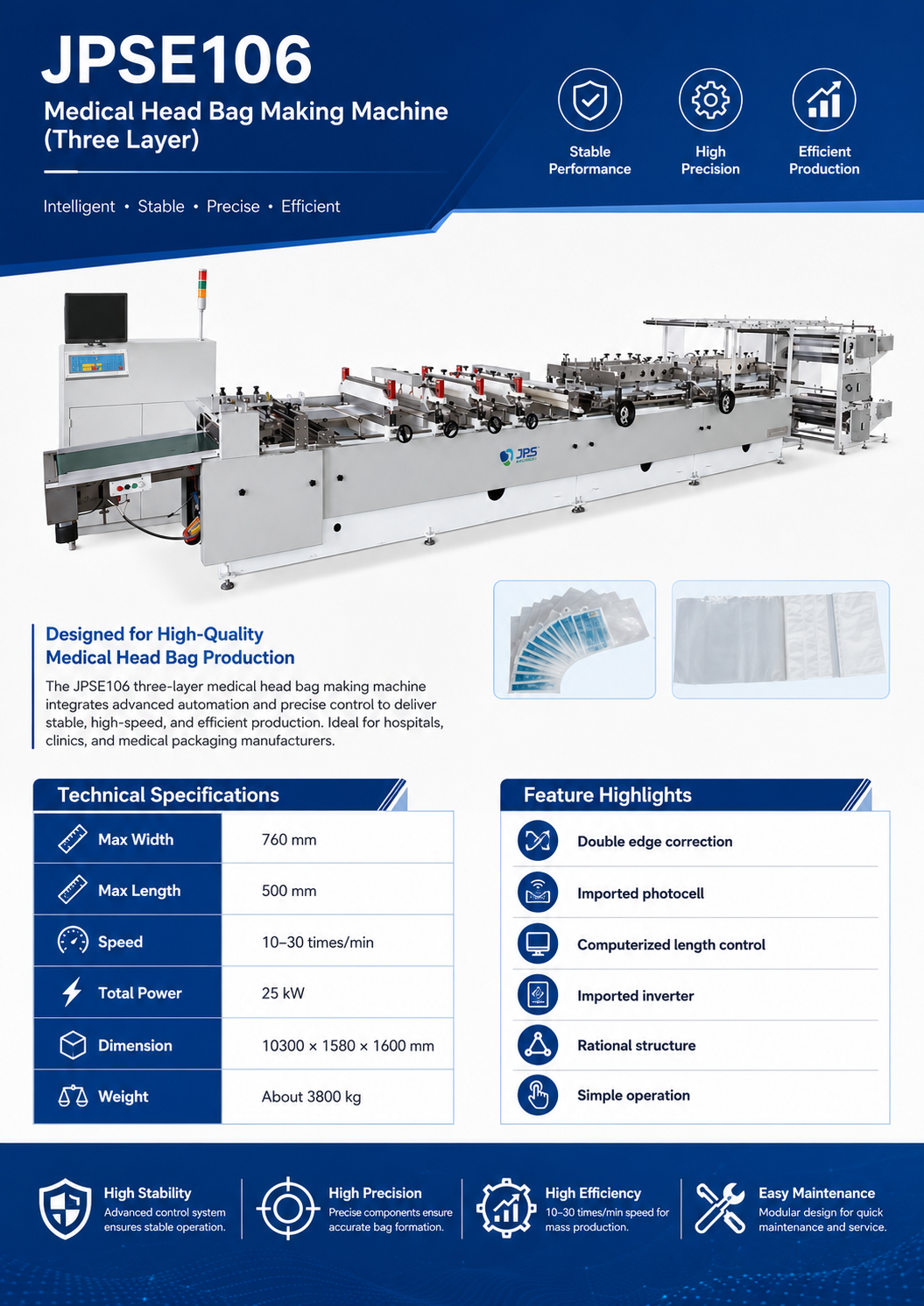 JPSE106_Medical-Head-Bag-Making-Machine detail 3