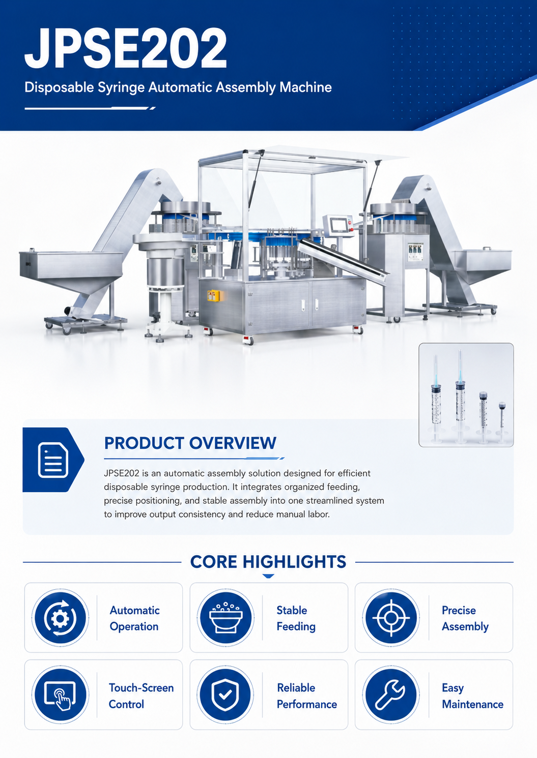 JPSE202_Disposable-Syringe-Automatic-Assembly-Machine detail 2