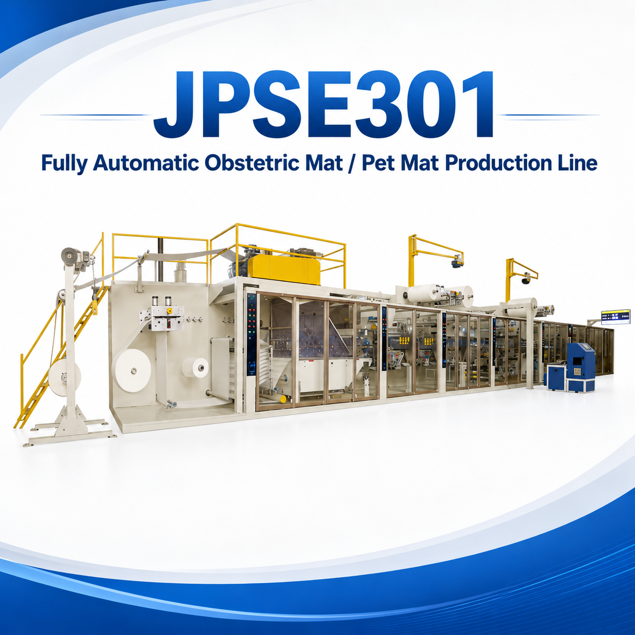 JPSE301_Fully-Automatic-Obstetric-Mat-Pet-Mat-Production-Line