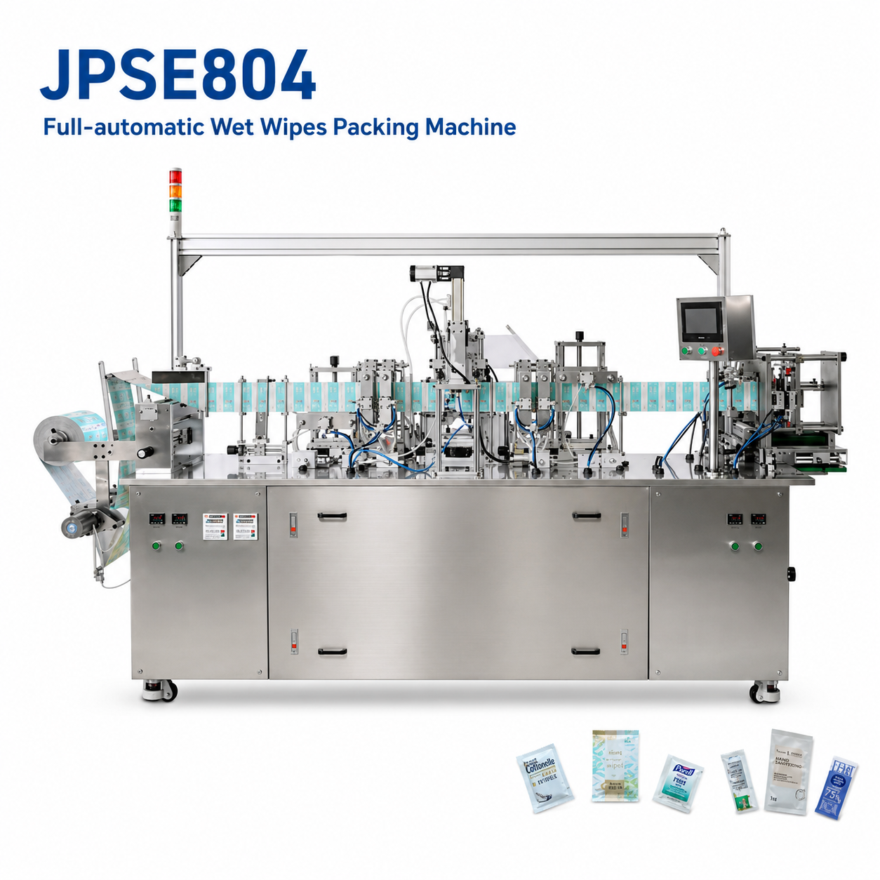 JPSE804_Full-automatic-Wet-Wipes-Packing-Machine