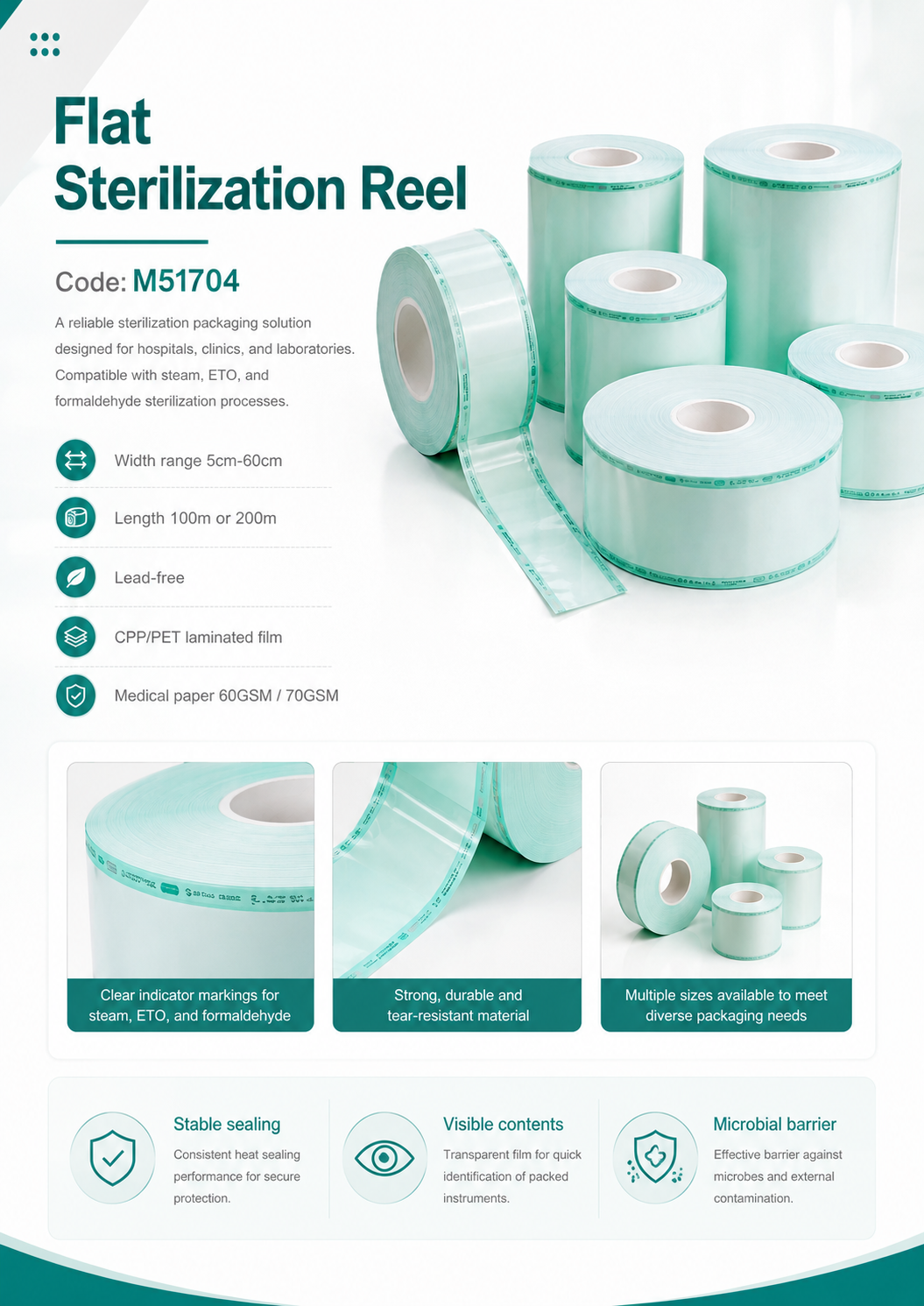 M51704_Flat-Sterilization-Reel detail 1