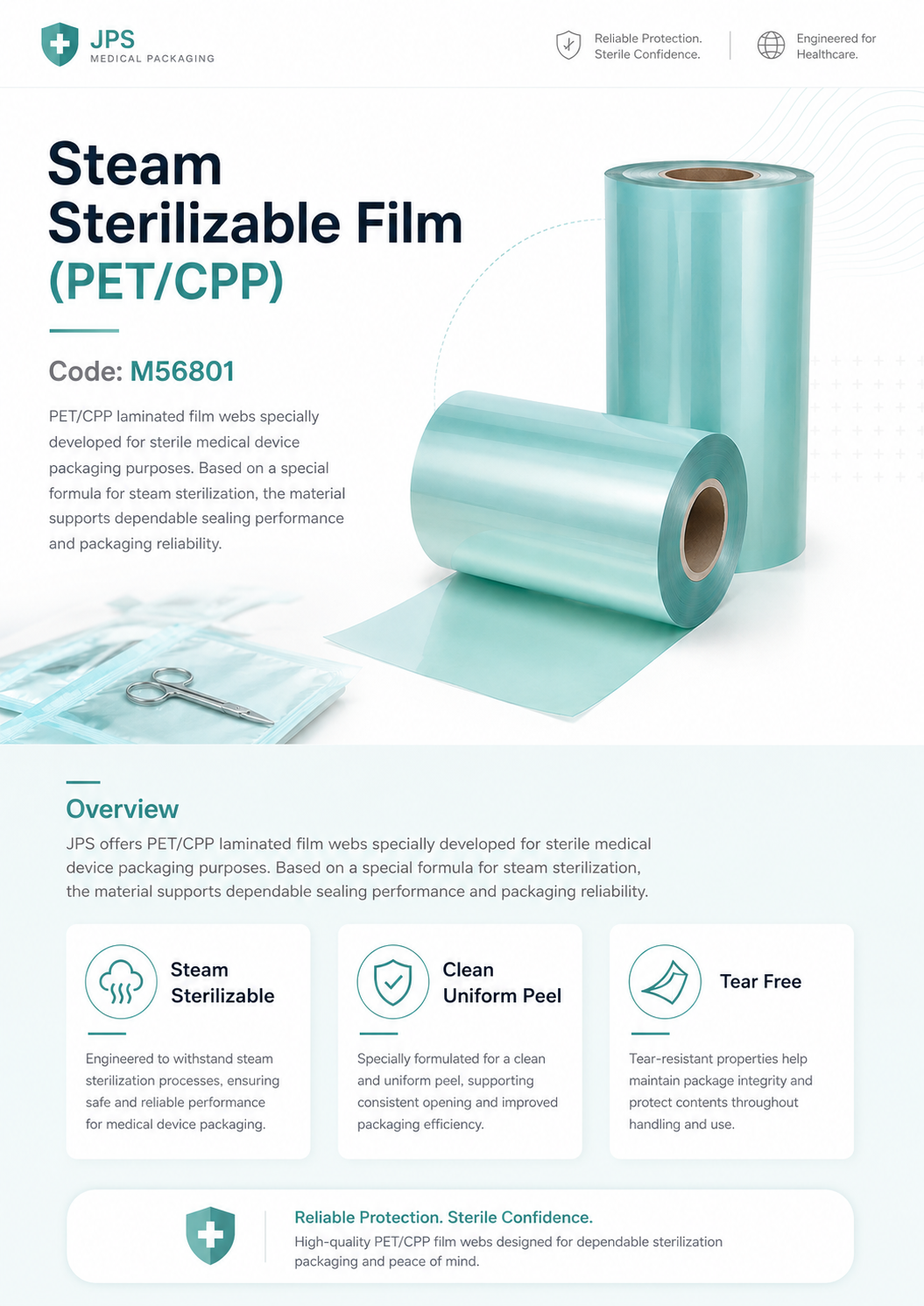 M56801_Steam-Sterilizable-Film-PET-CPP detail 1