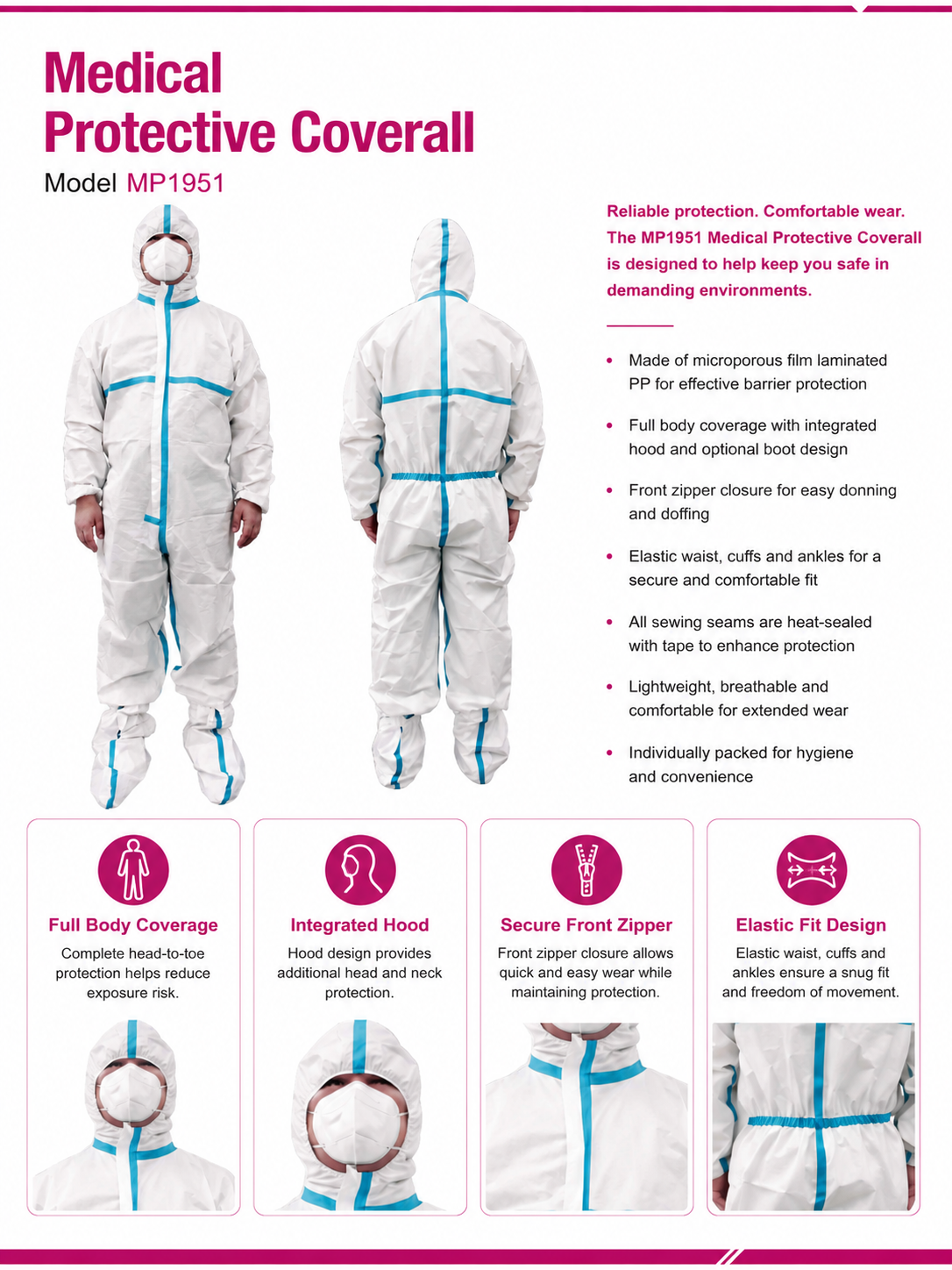 Medical Protective Coverall_MP1951 detail 2