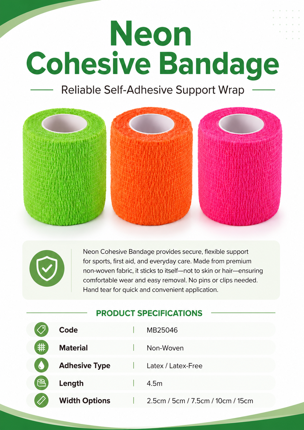 Neon Cohesive Bandage_MB25046 detail 1
