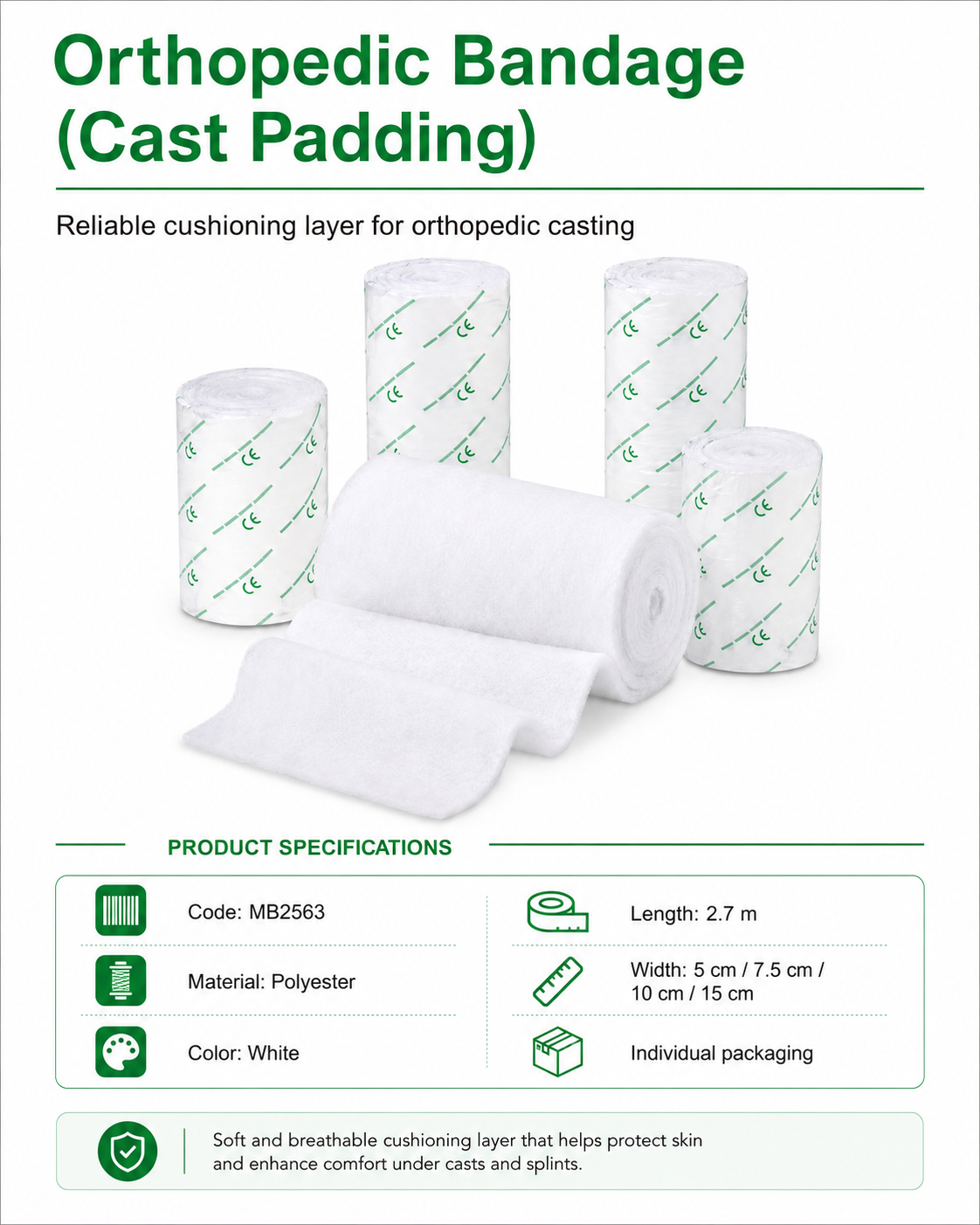 Orthopedic Bandage Cast Padding_MB2563 detail 1