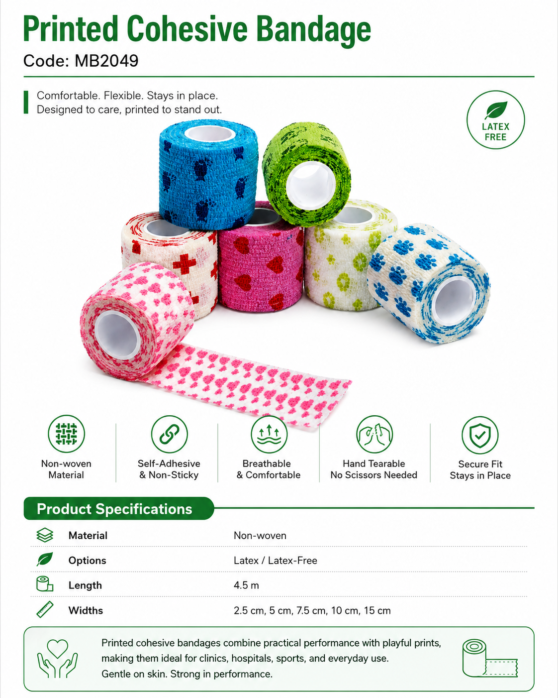 Printed Cohesive Bandage_MB2049 detail 1