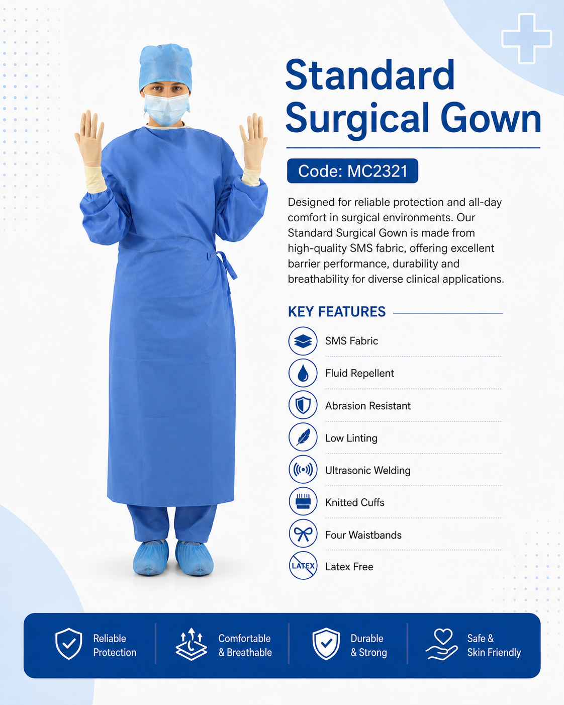 Standard Surgical Gown_MC2321 detail 1