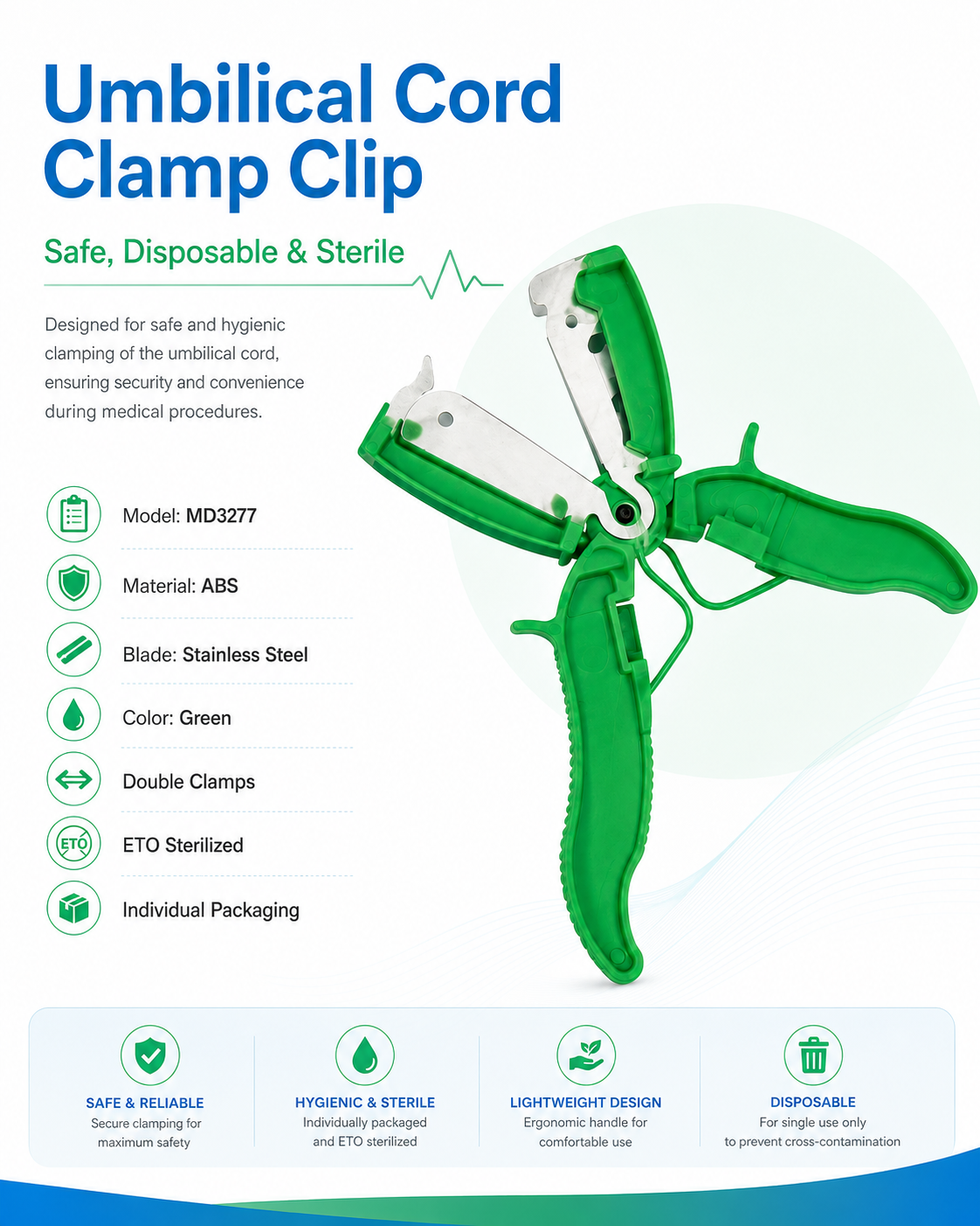 Umbilical Cord Clamp Clipper_MD3277 detail 1