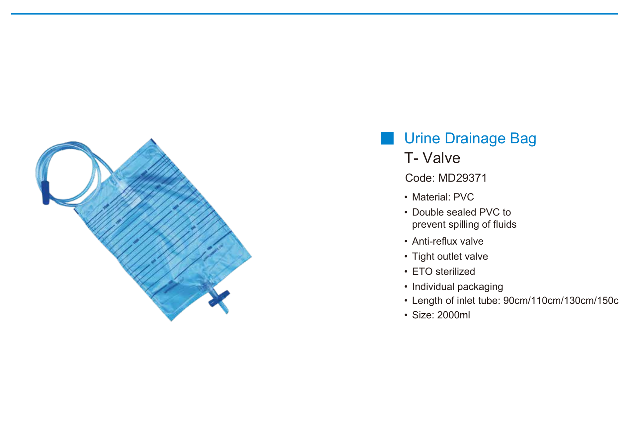 Urine Drainage Bag T-Valve_MD29371 detail 1