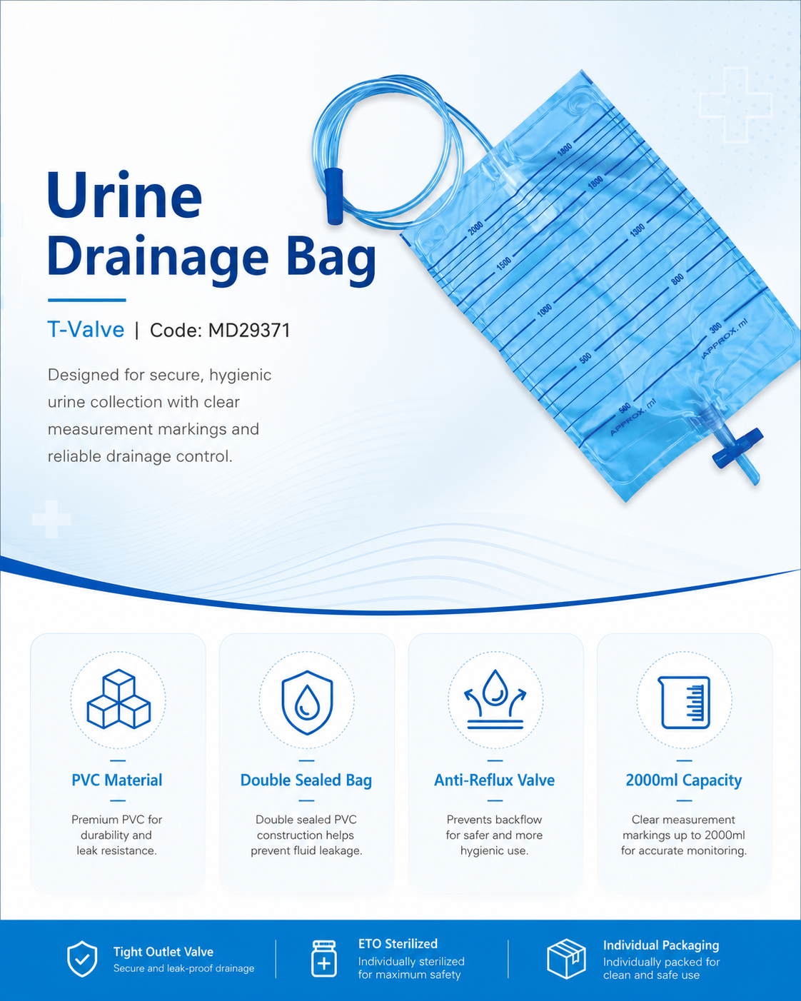 Urine Drainage Bag T-Valve_MD29371 detail 2