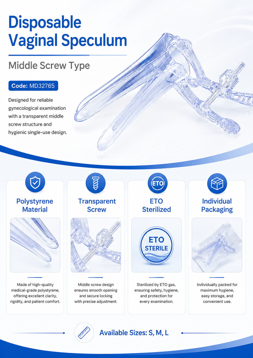 Vaginal Speculum Middle Screw Type_MD32765 detail 1