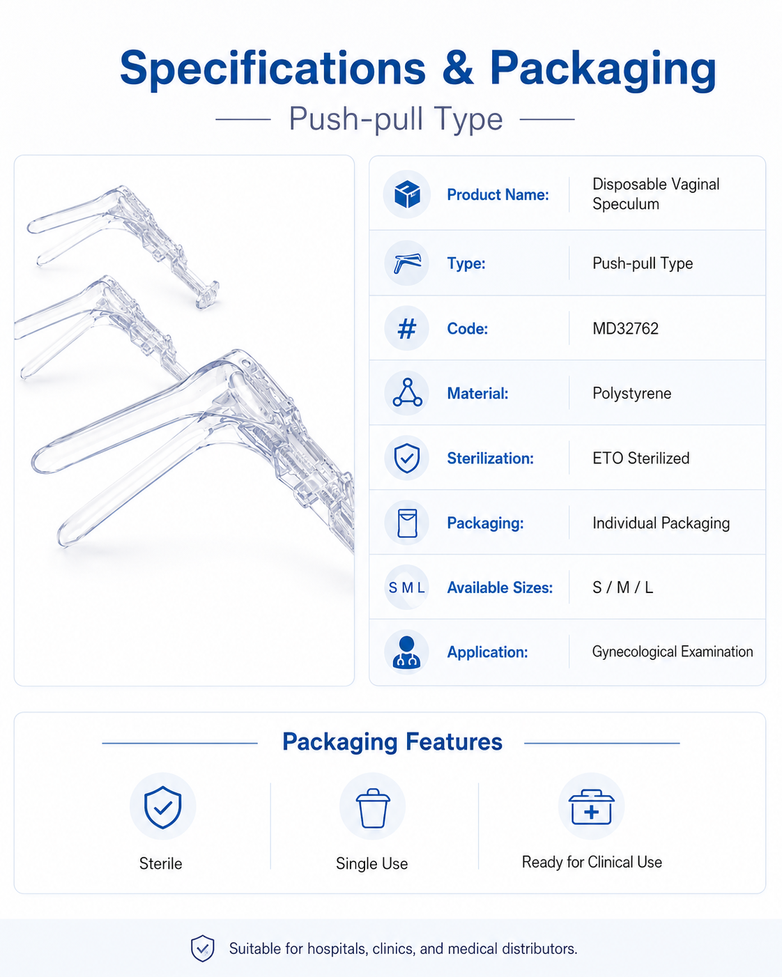 Vaginal Speculum Push-pull Type_MD32762 detail 3