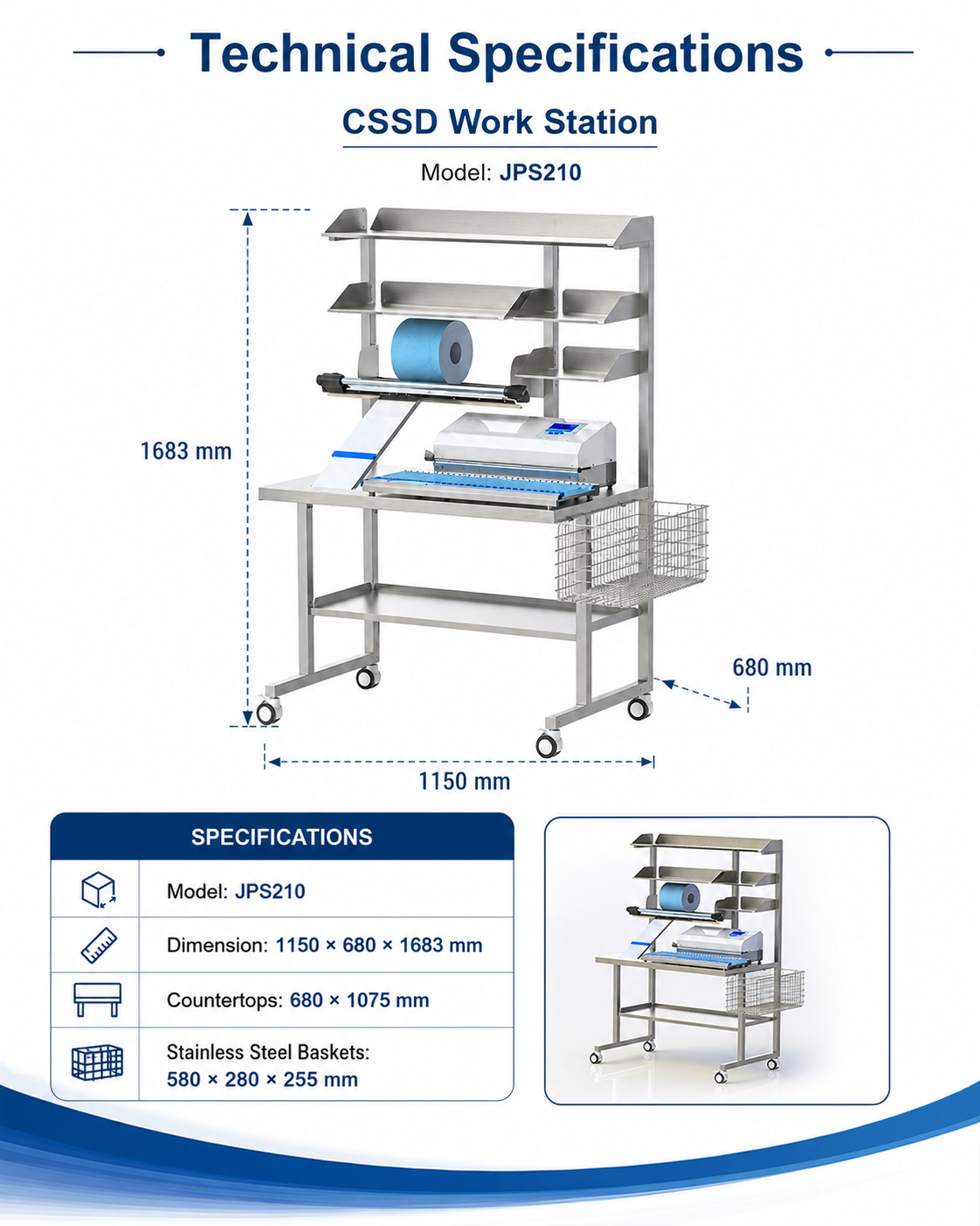 JPS210-CSSD-Work-Station detail 2
